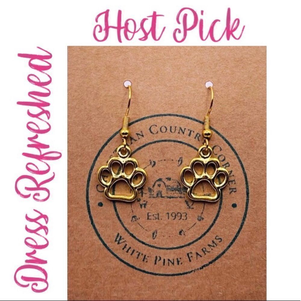 Paw Print Earrings 